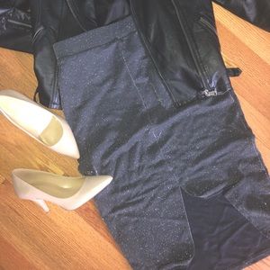 H&M’s Metallic Pencil Skirt